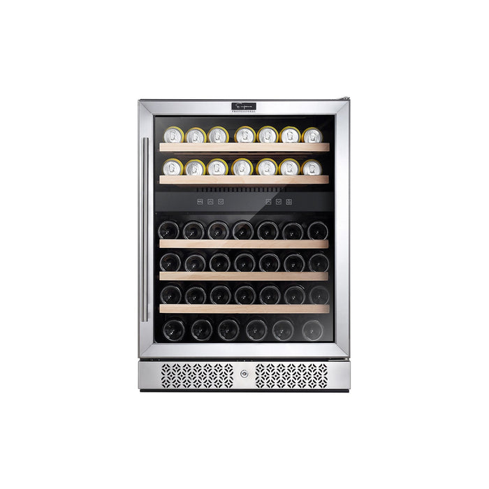 Empava 24 Inch Fridge Dual Zone Wine & Beverage Cooler