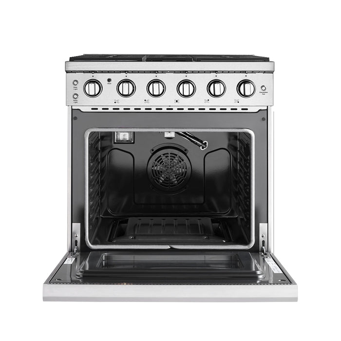 Empava 30 In. Pro-Style Slide-in Single Oven Gas Range