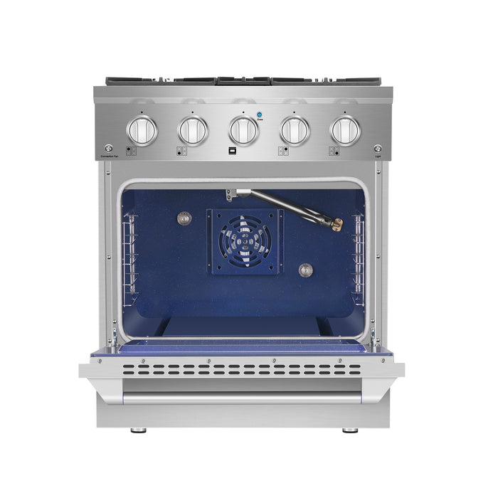 Empava 30 in. Pro-Style Slide-In Single Oven Gas Range