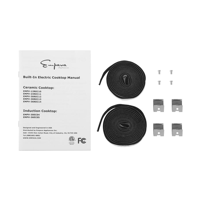 Empava 36 Inch Black Electric Radiant Cooktop