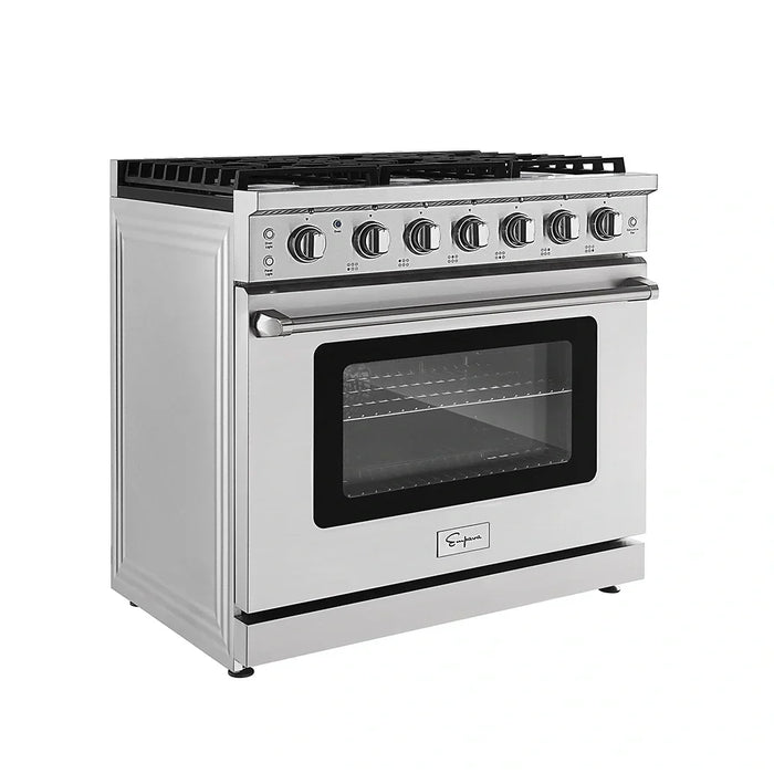 2 PCS / 36" Gas Range & 36" Range Hood-36RH09 & 36GR11