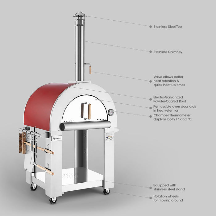 Empava Outdoor Wood Fired Pizza Oven