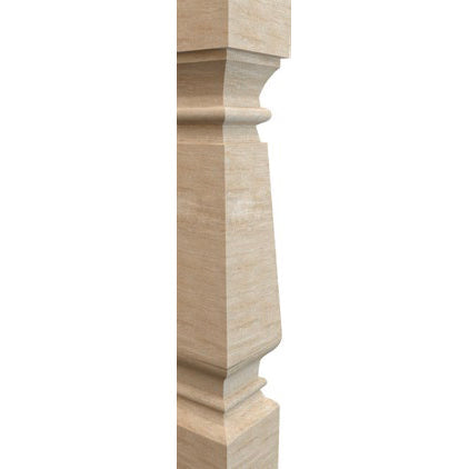 Emperador Light Marble Balustrade MEGBC06 Hand-carved from Solid Marble Block (SET of 4)