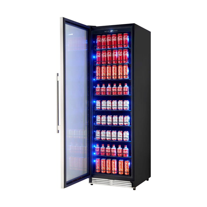 Forno Cesinali 24-Inch Built-In Beverage Cooler, 15.8 cu.ft, Stainless Steel, Dual Temperature Zones, LED Interior Lighting, Adjustable Shelves