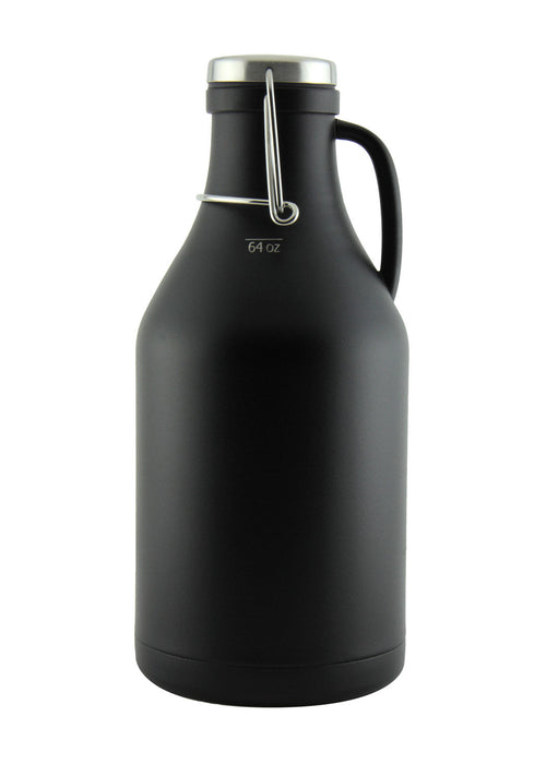 The Grizzly - 64 oz Double Wall Stainless Steel Flip Top Beer Growler