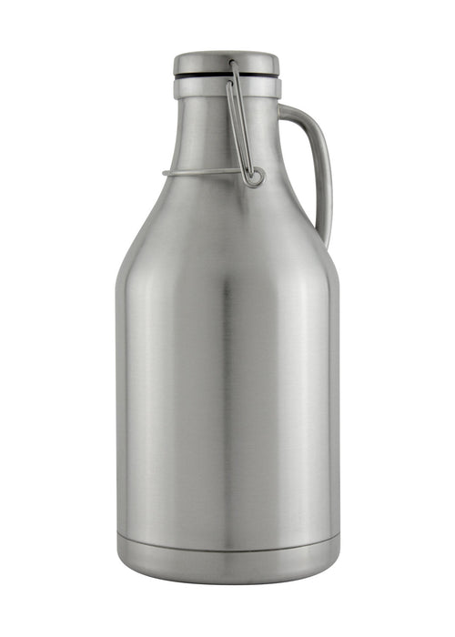 64 oz Double Wall Stainless Steel Flip Top Beer Growler