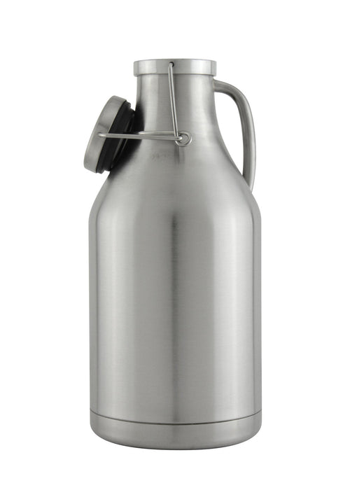 64 oz Double Wall Stainless Steel Flip Top Beer Growler