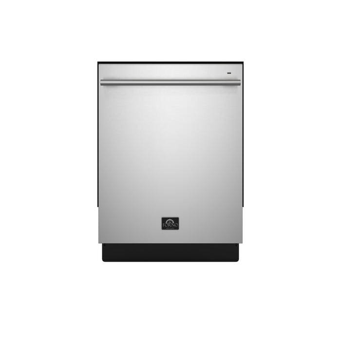 Forno Romano 24-Inch Built-In Dishwasher, Stainless Steel Finish, Stainless Steel Tub, 49 dBA, Energy Star Certified