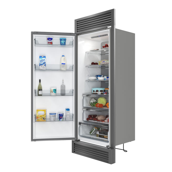 Forno Maderno 28" Built-In Convertible Refrigerator, 13.6 cu.ft. Left Swing with Decorative Grill - 32" Wide