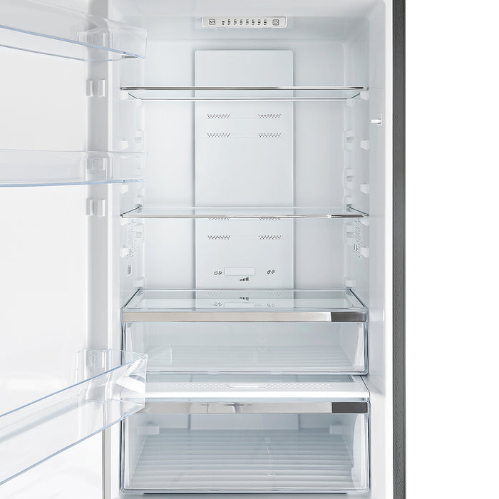Forno Guardia 24-Inch Bottom Freezer Refrigerator, Left Swing, 10.8 cu.ft, ENERGY STAR Certified