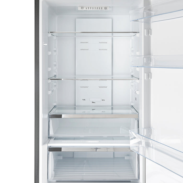 Forno Guardia 24-Inch Bottom Freezer Refrigerator, Right Swing, 10.8 cu.ft, ENERGY STAR Certified