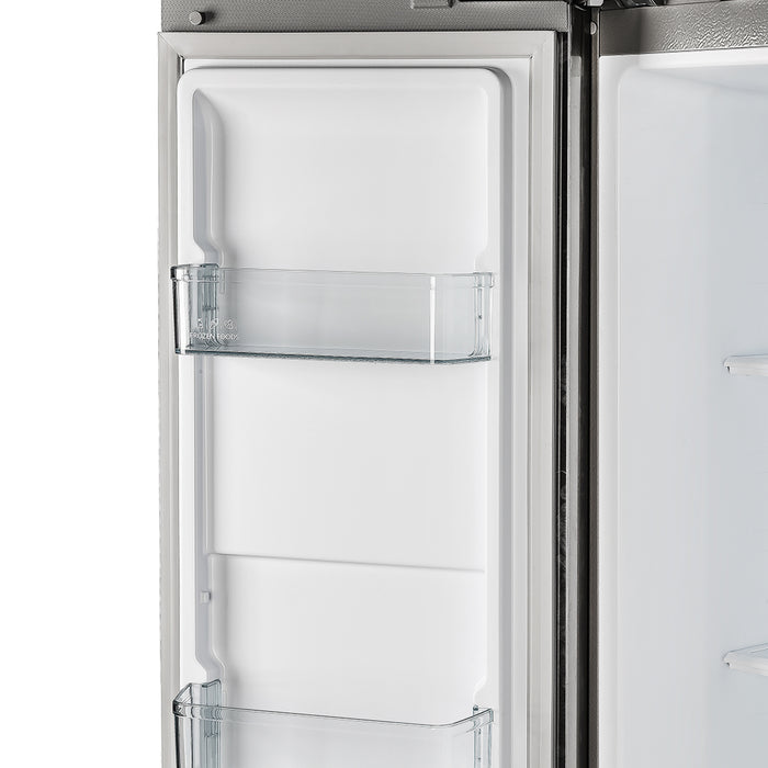 Forno Salerno 37-Inch Built-In Stainless Steel Refrigerator, 15.6 cu.ft, Decorative Grill, ENERGY STAR Certified