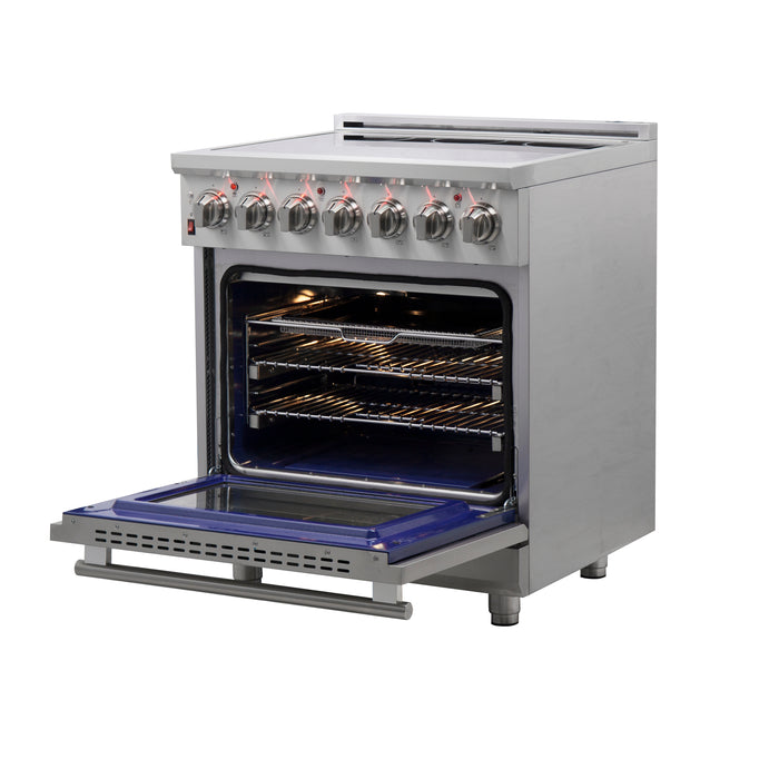 Forno Massimo 30-Inch Freestanding Electric Range, True Convection Oven