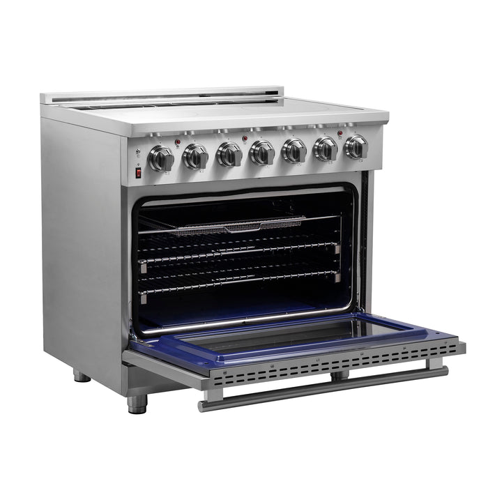 Forno Massimo 36-Inch Freestanding Chef Door Electric Range, True Convection Oven