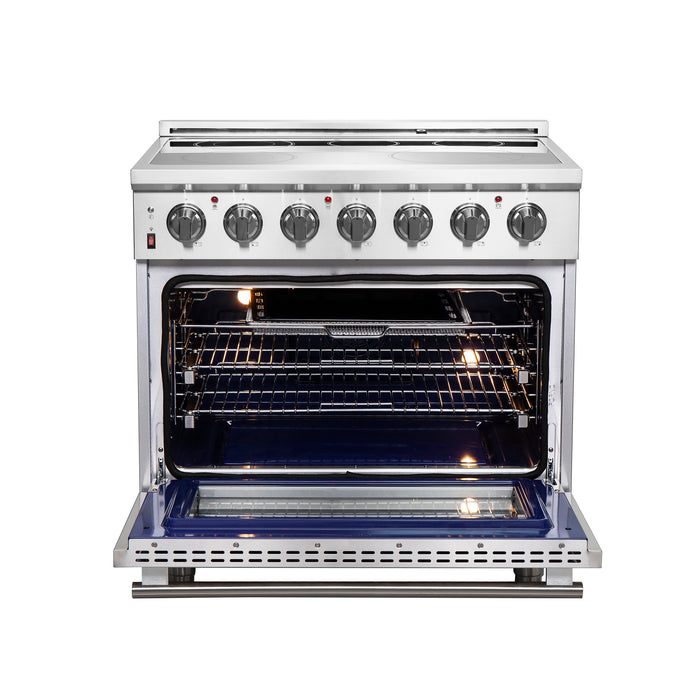 Forno Massimo 36-Inch Freestanding Chef Door Electric Range, True Convection Oven