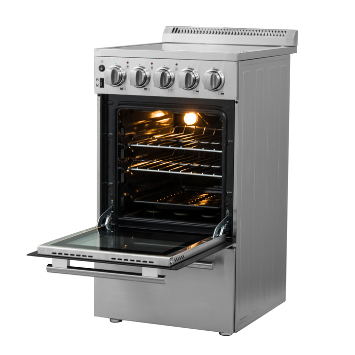 Forno Pallerano 20-Inch Freestanding Electric Range, Compact Design, Energy Efficient