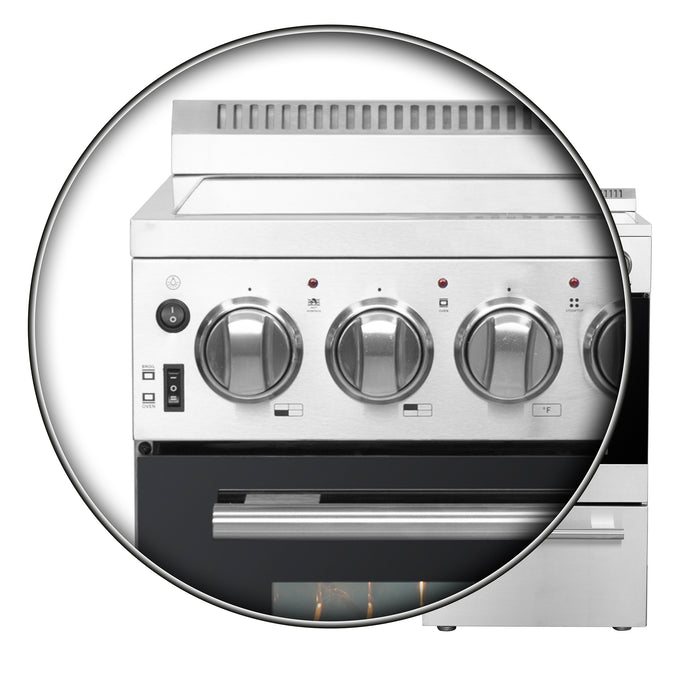 Forno Pallerano 20-Inch Freestanding Electric Range, Compact Design, Energy Efficient