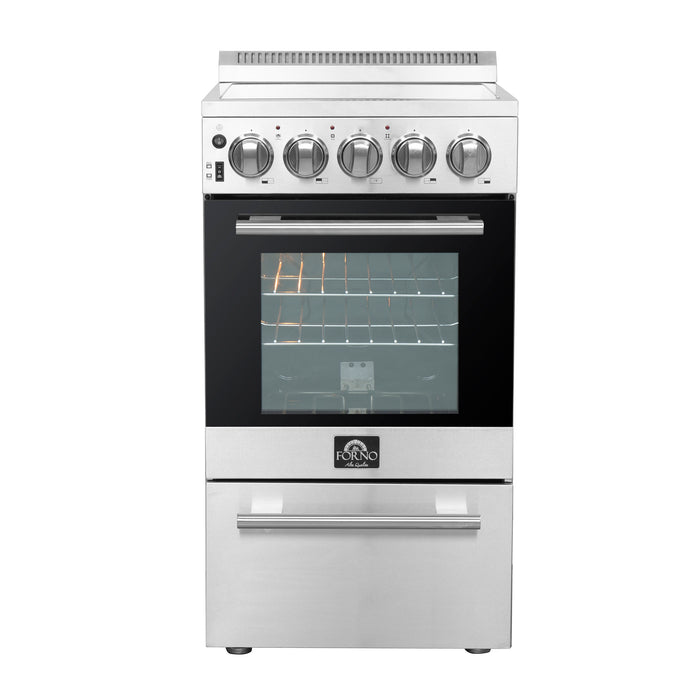 Forno Pallerano 20-Inch Freestanding Electric Range, Compact Design, Energy Efficient