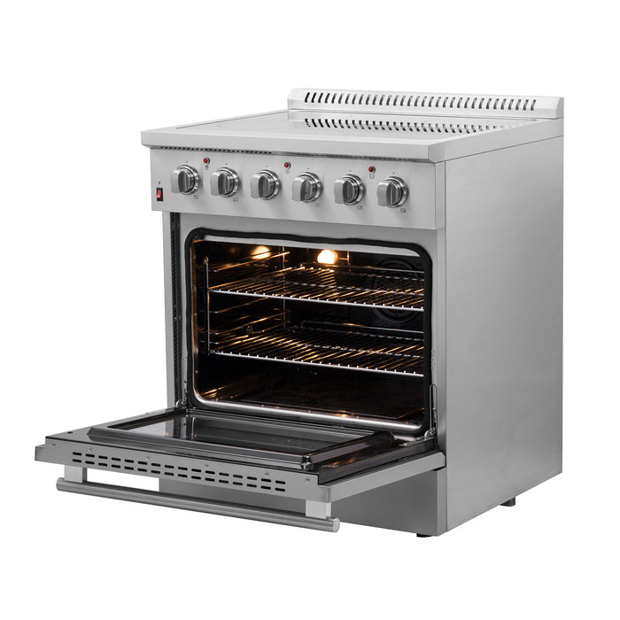 Forno Galiano 30-Inch Freestanding Electric Range, True Convection, Energy Efficient