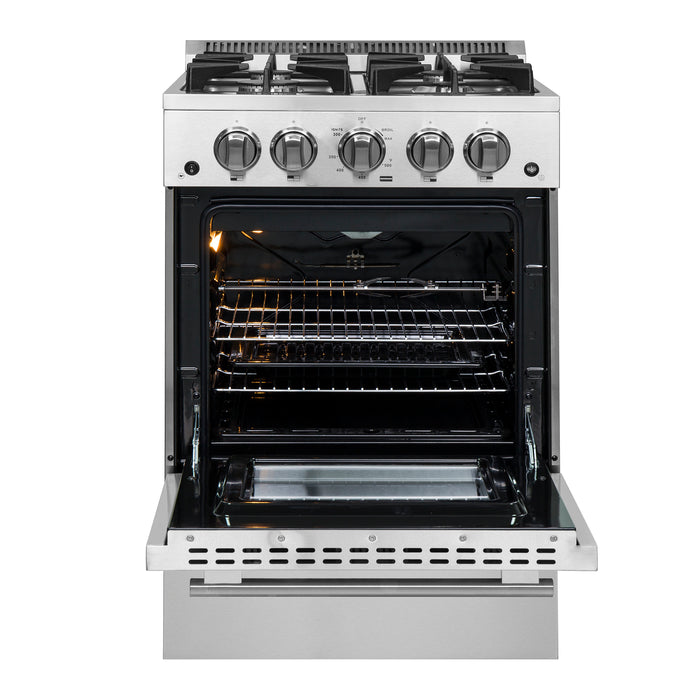 Forno Breno 24-Inch Freestanding Gas Range, Compact Design, Energy Efficient