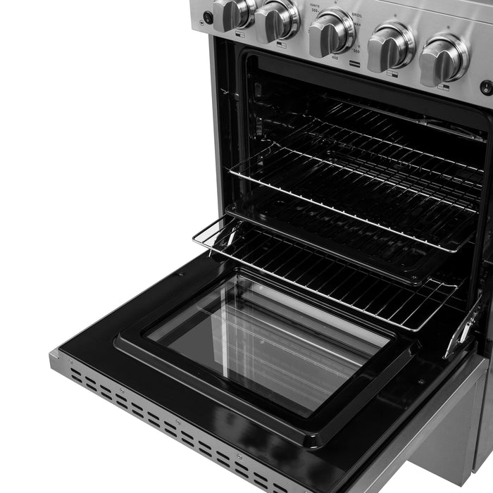 Forno Breno 24-Inch Freestanding Gas Range, Compact Design, Energy Efficient