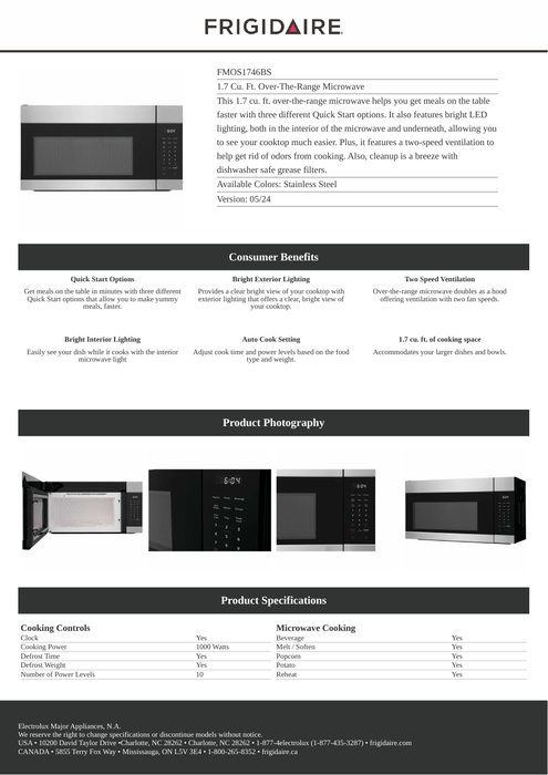 FMOS1746BS official specification sheet