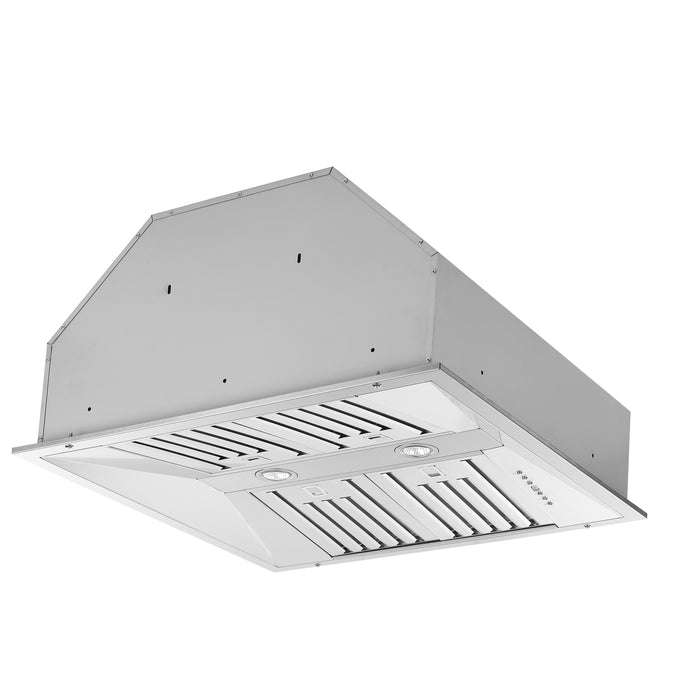 Forno Altilia 30-Inch Insert Range Hood, Stainless Steel, LED Lighting, Baffle Filters