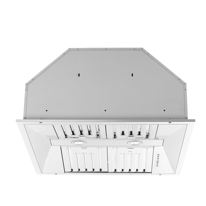 Forno Altilia 30-Inch Insert Range Hood, Stainless Steel, LED Lighting, Baffle Filters