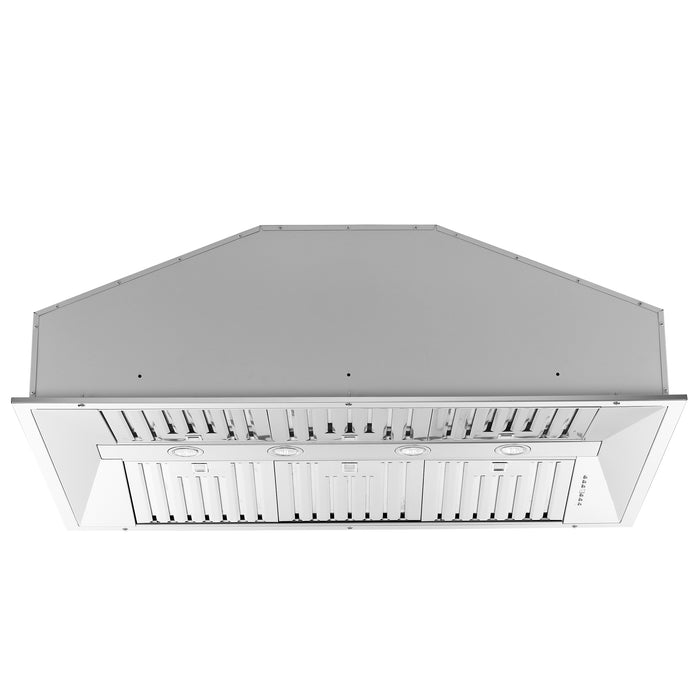 Forno Altilia 48-Inch Insert Range Hood, Stainless Steel, LED Lighting, Baffle Filters