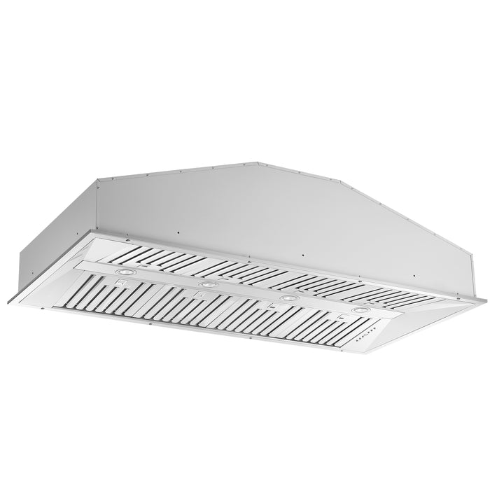 Forno Altilia 60-Inch Insert Range Hood, Stainless Steel, LED Lighting, Baffle Filters