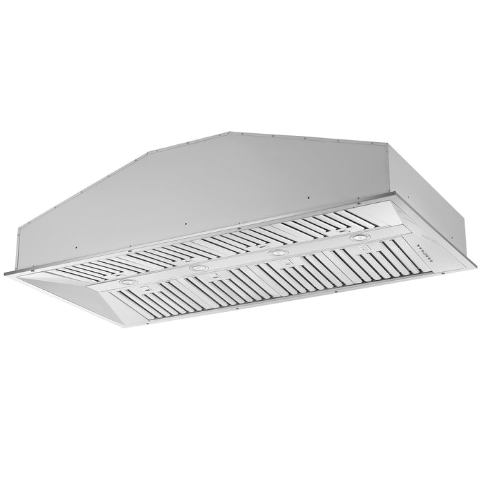 Forno Altilia 60-Inch Insert Range Hood, Stainless Steel, LED Lighting, Baffle Filters