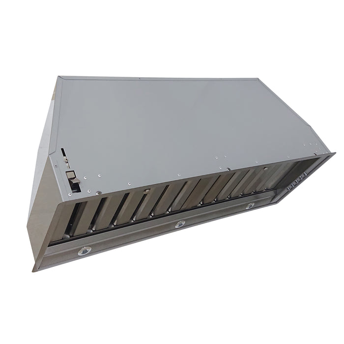 Forno Frassanito 36-Inch Recessed Range Hood, 450 CFM, Stainless Steel Baffle Filters, LED Lighting