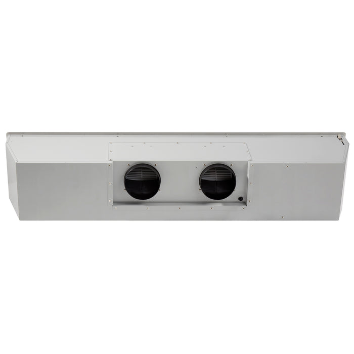 Forno Frassanito 60-Inch Recessed Range Hood, Stainless Steel Baffle Filters, LED Lighting