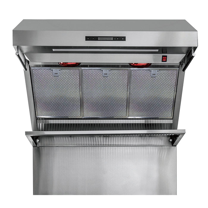 Forno Savona 36-Inch Wall Mount Range Hood, Hybrid Filters, Backsplash Included