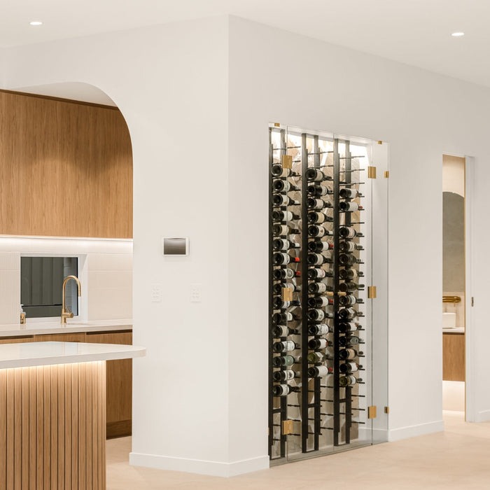 Floor-To-Ceiling Mounted Wine Rack | One-Sided