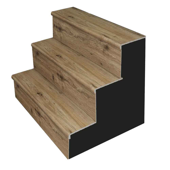 Fauna 0.31" Thick 12.01" Width x 47.24" Length Luxury Vinyl Stair Tread-MSI Everlife