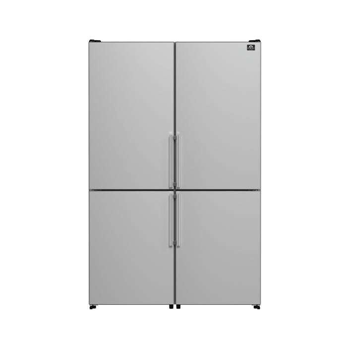 Forno Guardia 46.8-Inch Double Bottom Freezer Refrigerators, Total Capacity 21.6 cu.ft, ENERGY STAR Certified