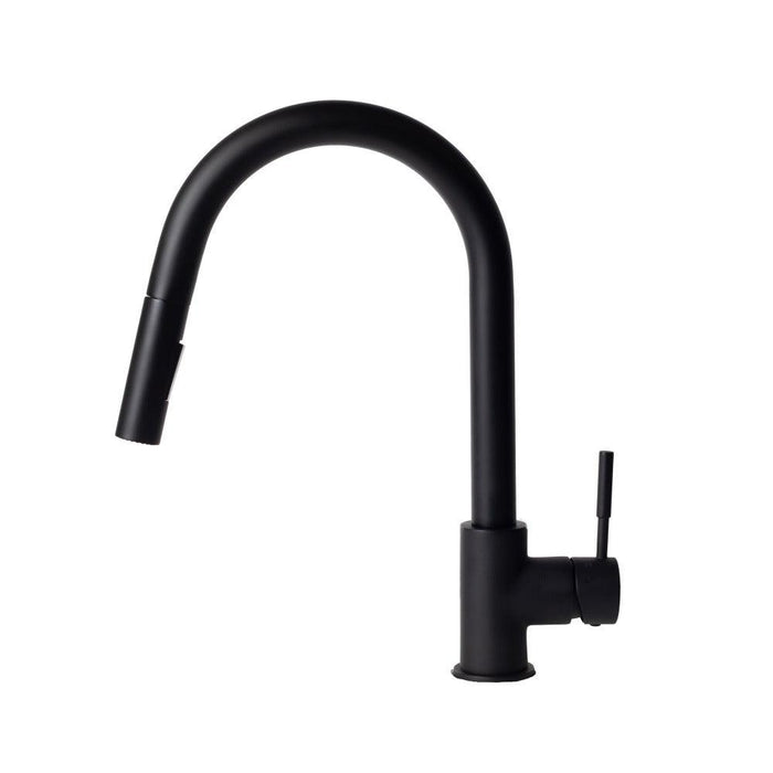 ZLINE Gemini Pull Down Single Handle Kitchen Faucet in Matte Black (GEM-KF-MB)