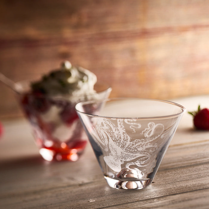 Lucy Stemless Martini Glasses, Set of 2