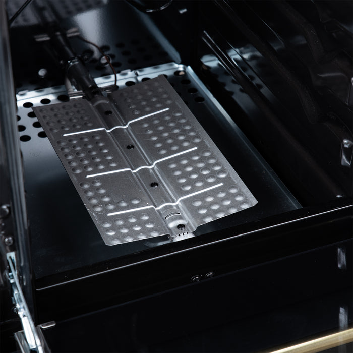 Forno Lamazze 20 Inch Freestanding Gas Range in Black, Compact Design