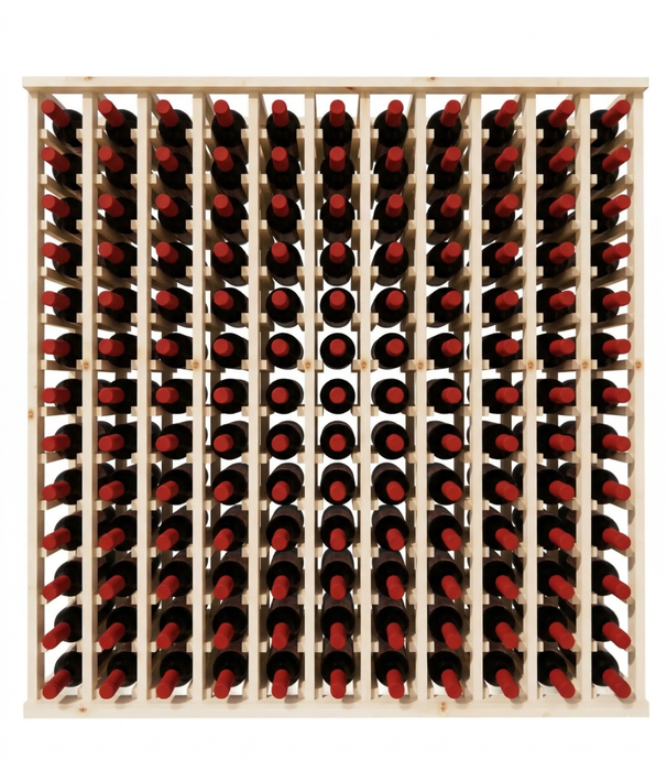 Pine Upper Wine Rack Cabinet | 10 Column