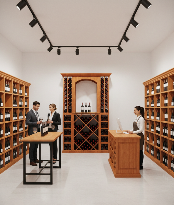 4 Foot Wine Cellar Storage System | 134 Bottle Capacity