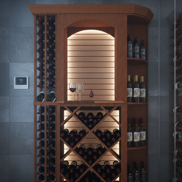 4 Foot Wine Cellar Storage System | 148 Bottle Capacity