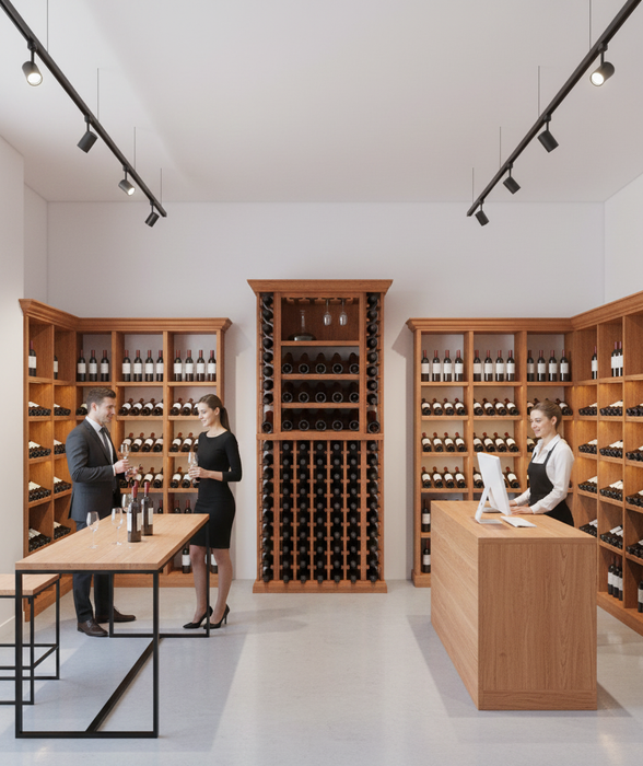 3 Foot Wine Cellar Storage System | 126 Bottle Capacity