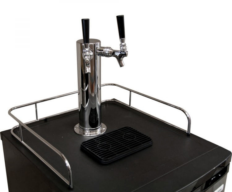 20" Wide Homebrew Dual Tap Stainless Kegerator