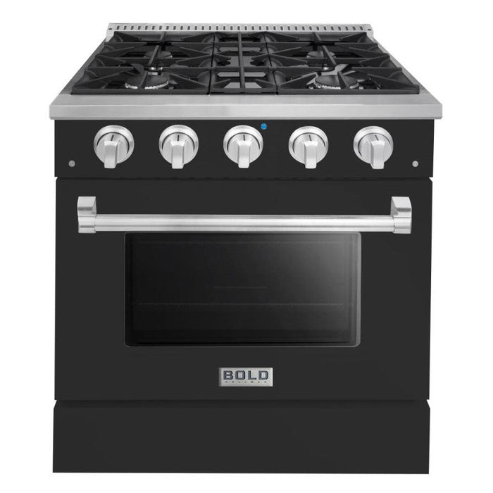 Hallman BOLD 36” 5.2 Cu.Ft. 6 Burner Freestanding All Gas Range and Gas Oven - HBRG36