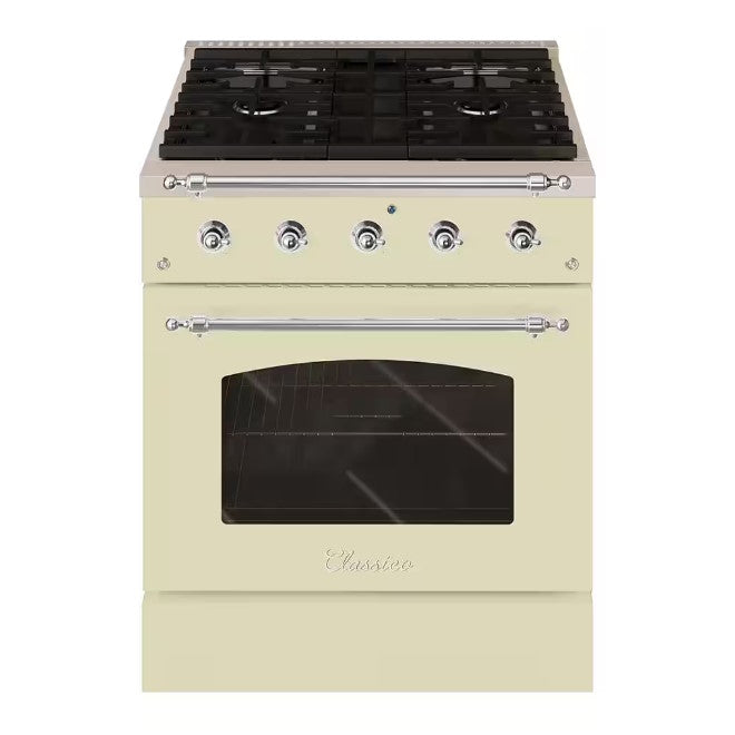 Hallman CLASSICO 30" 4.2 Cu.Ft. 4 Burner Freestanding All Gas Range and Gas Oven - HCLRG30