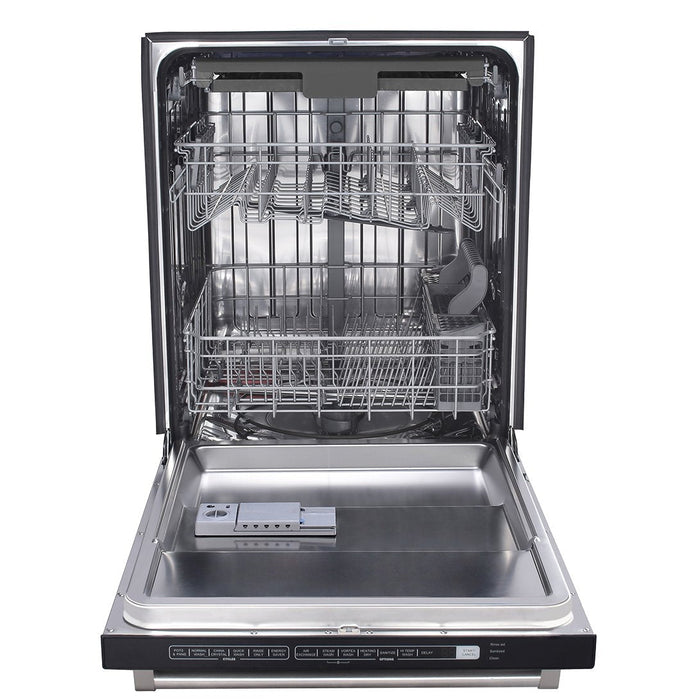 THOR Kitchen Package - 30" Propane Gas Range, Range Hood, Refrigerator with Water and Ice Dispenser, Dishwasher, Wine Cooler, AP-LRG3001ULP-11