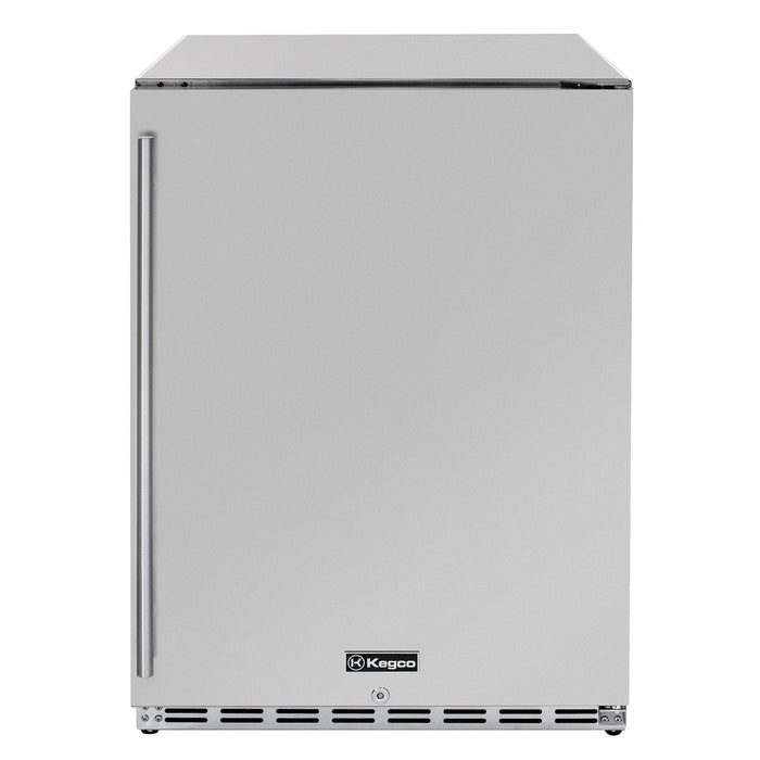 24" Wide All Stainless Steel Commercial Built-In Outdoor Refrigerator