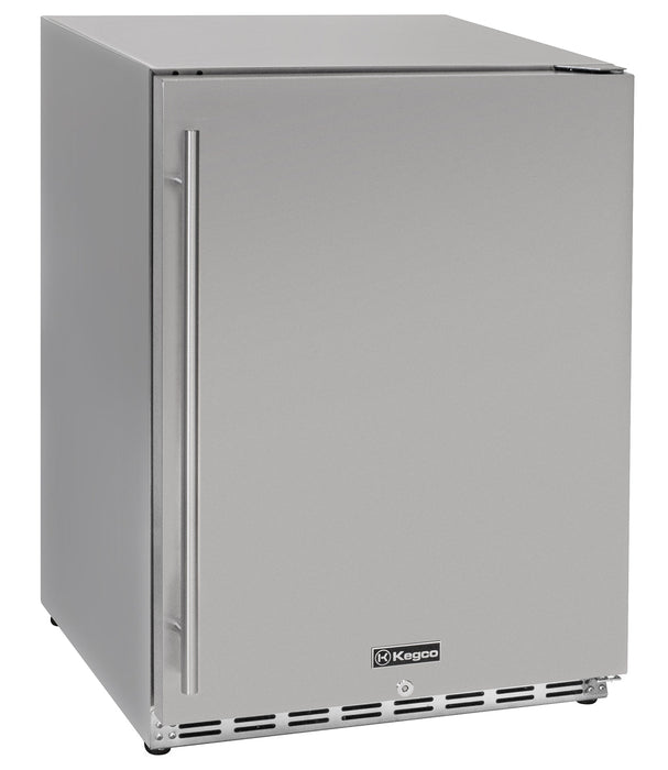 24" Wide All Stainless Steel Commercial Built-In Outdoor Refrigerator